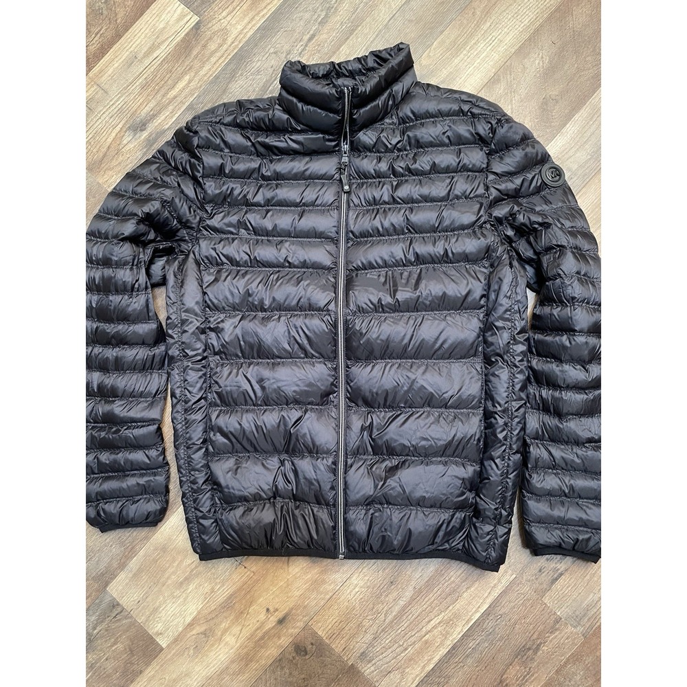 Michael Kors Baxter nylon puffer jacket Medium Black